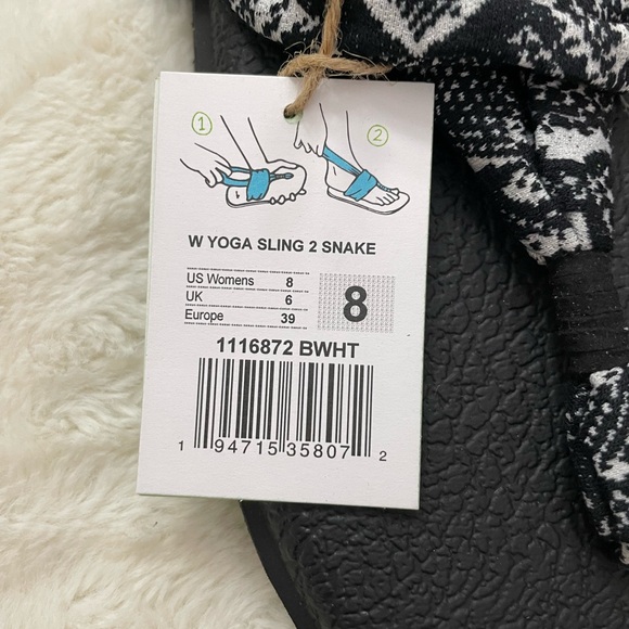 NWT Sanuk Women's Yoga Sling 2 Snake Sandals Sz 8 - Picture 4 of 5